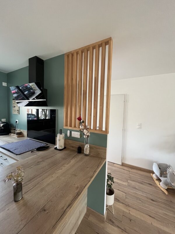 réaliser séparation pièce en bois sur mesure